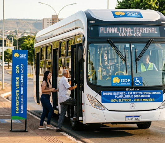 O futuro chegou ao transporte público: Planaltina e Sobradinho recebem testes com ônibus elétricos