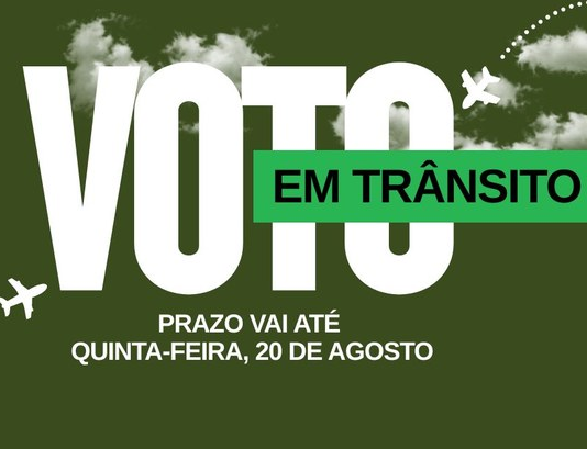 Atenção: Prazo para solicitar o voto em trânsito encerra nesta quinta-feira (20)