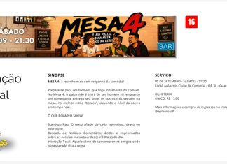 A resenha definitiva: espetáculo “Mesa 4” promete revolucionar a noite de sábado no Guará 2 com humor descontraído