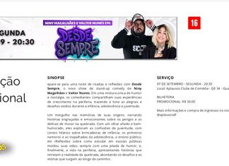 Nostalgia e identidade na periferia: o espetáculo “Desde Sempre” ocupa os palcos do Guará 2