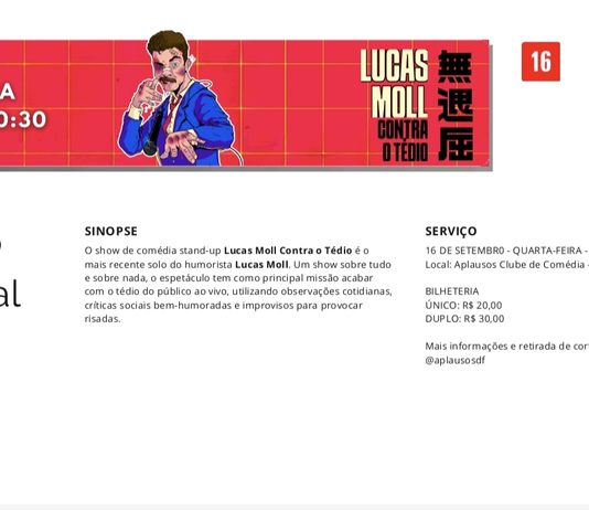 Acabe com quarta-feira: Lucas Moll chega com tudo para matar o seu tédio!