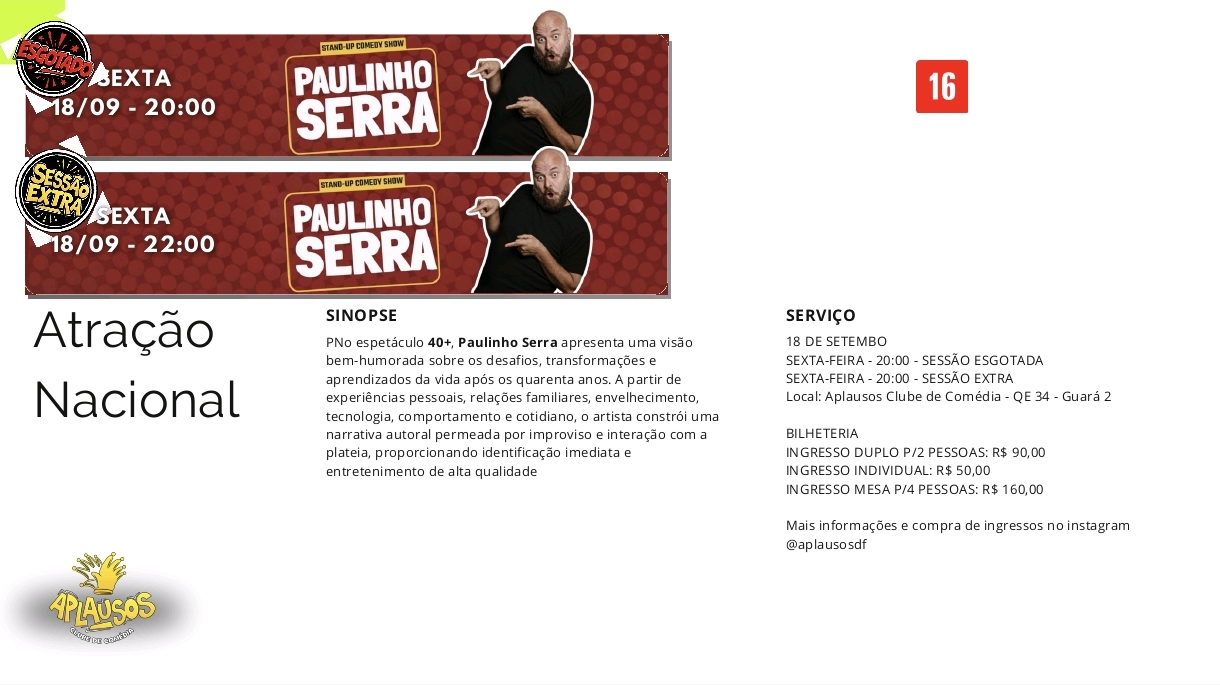 SEXTOU COM RISADA GARANTIDA: Paulinho Serra chega com tudo para falar dos quarenta anos!