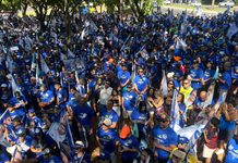 Caminhada pela família no Eixão Sul reúne 5 mil pessoas com Roosevelt Vilela e reforça apoio de Celina e Agaciel Maia
