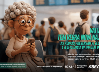 Campanha alerta passageiros sobre atos de indisciplina em voos e aeroportos