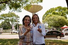 Celina Leão recebe apoio de Maria de Lourdes Abadia em Ceilândia com foco em saúde e idosos