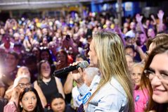 Celina reúne Michelle Bolsonaro e Damares em agenda política em Planaltina