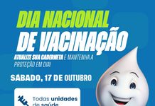 Bora colocar a saúde em dia? Neste sábado tem Dia Nacional de Vacinação!