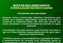 Prefeitura de Novo Gama esclarece motivos para não autorizar Feira Gastronômica no Lago Azul