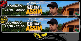 Viagem no tempo e gargalhadas: Willian de Oliveira traz o sucesso “Eu era assim” ao Guará 2