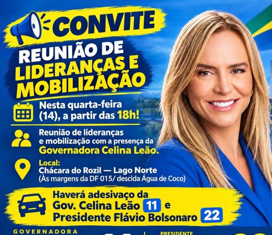 Mobilização política no Lago Norte: Celina Leão reúne lideranças para fortalecer alianças no DF