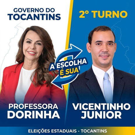 Decisão no Tocantins: Professora Dorinha e Vicentinho Júnior intensificam agendas no Segundo Turno